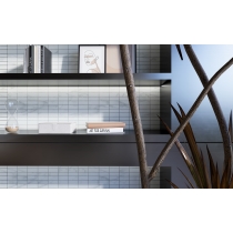 VISCONDE - 1X3/12X12, SILVER, MATTE